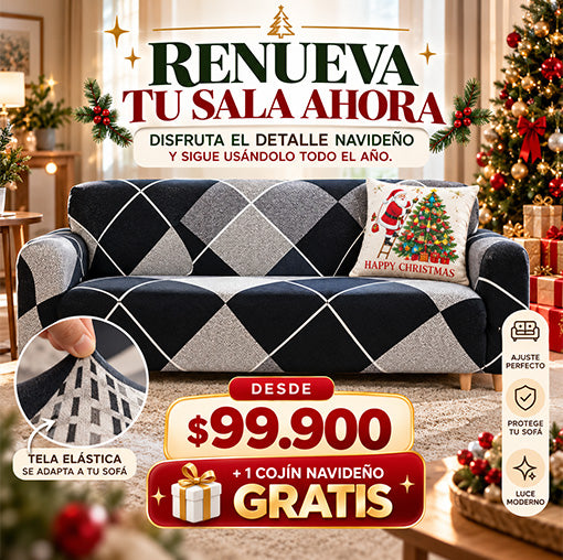 OF Protectores de Sofá + Cojín Navideño GRATIS 🌟🎅🎁